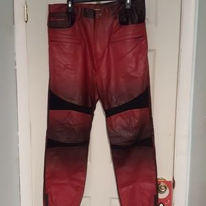 Men Leather and Cloth pants